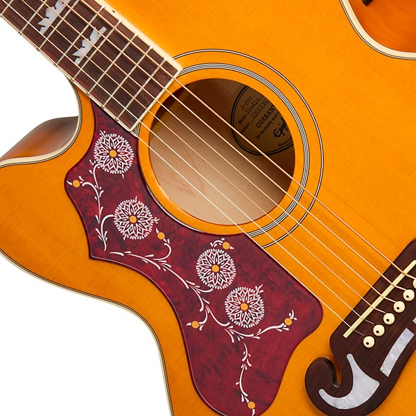 Epiphone J-200 Studio EC Left-Handed Acoustic-Electric Guitar - Natural