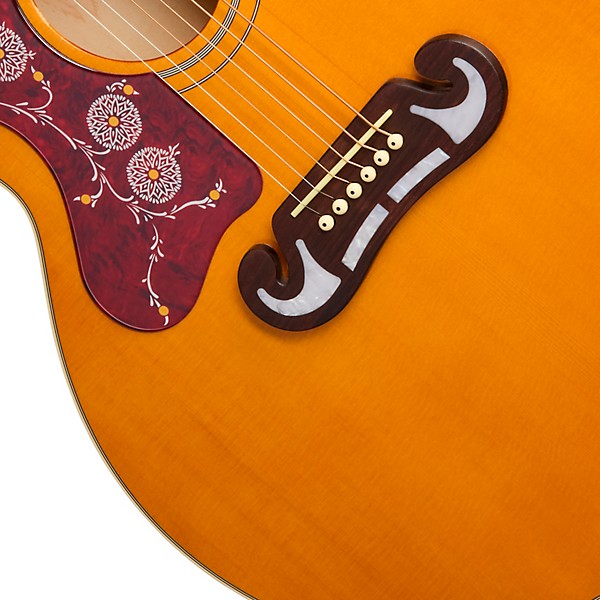 Epiphone J-200 Studio EC Left-Handed Acoustic-Electric Guitar - Natural