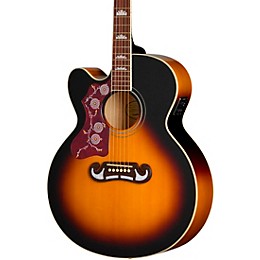 Epiphone J-200 Studio EC Left-Handed Acoustic-Electric Guitar - Vintage Sunburst