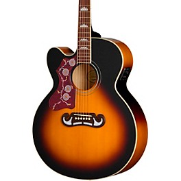 Epiphone J-200 Studio EC Left-Handed Acoustic-Electric Guitar - Vintage Sunburst