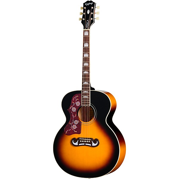 Epiphone J-200 Studio Left-Handed Acoustic-Electric Guitar - Vintage Sunburst