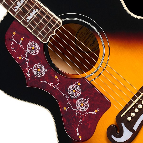 Epiphone J-200 Studio Left-Handed Acoustic-Electric Guitar - Vintage Sunburst