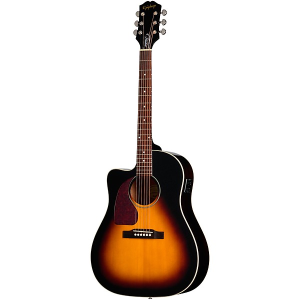 Epiphone J-45 Studio EC Left-Handed Acoustic-Electric Guitar - Vintage Sunburst
