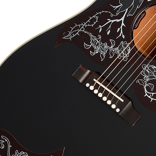 Platinum Gibson Kirk Hammett Raven Signature Acoustic-Electric