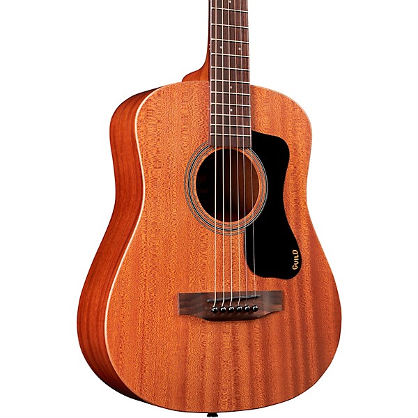 Guild Travel Mahogany Mini Dreadnought Acoustic Guitar Natural