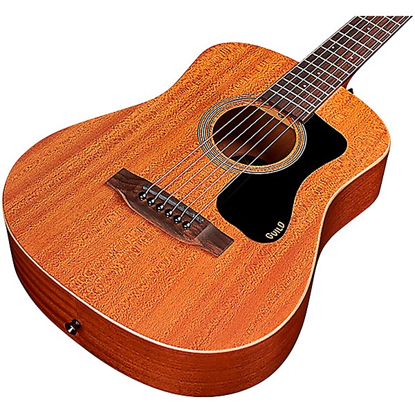 Guild Travel Mahogany Mini Dreadnought Acoustic Guitar Natural