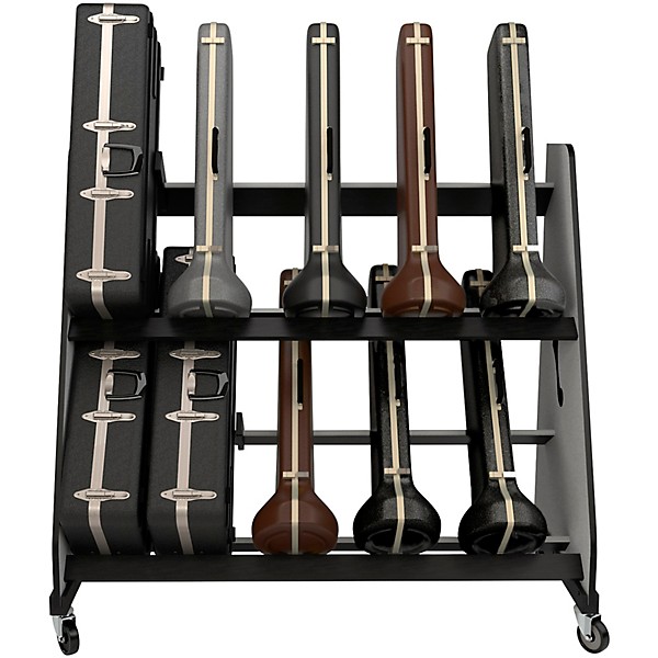A&S Crafted Products The Band Room Trombone Case Storage Rack for Classrooms