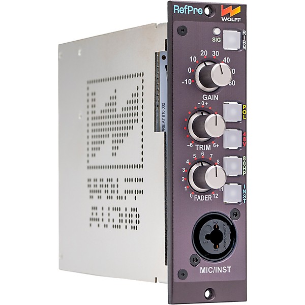 Wolff Audio RefPre 500 Series Microphone & Instrument Preamp