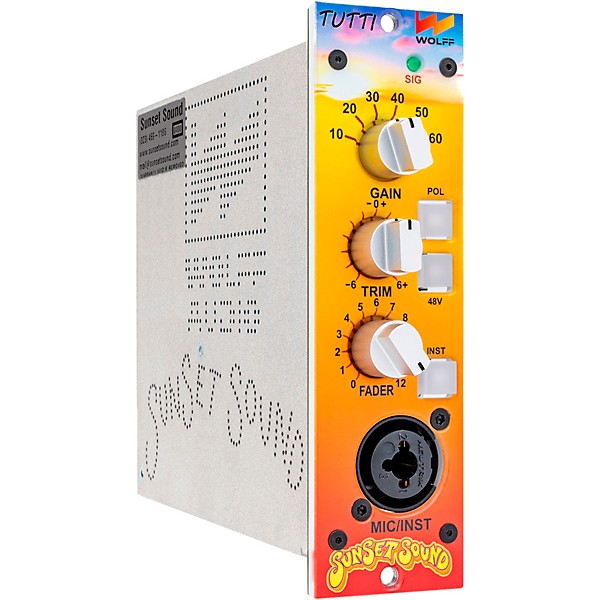 Wolff Audio Tutti 500 Series Microphone & Instrument Preamp