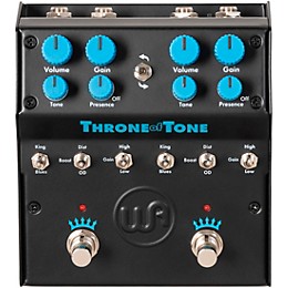 Warm Audio WA-TOT Throne Of Tone Dual-Sided British-Amp-Inspired Overdrive Effects Pedal Black and Blue