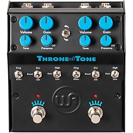 Warm Audio WA-TOT Throne Of Tone Dual-Sided British-Amp-Inspired Overdrive Effects Pedal Black and Blue