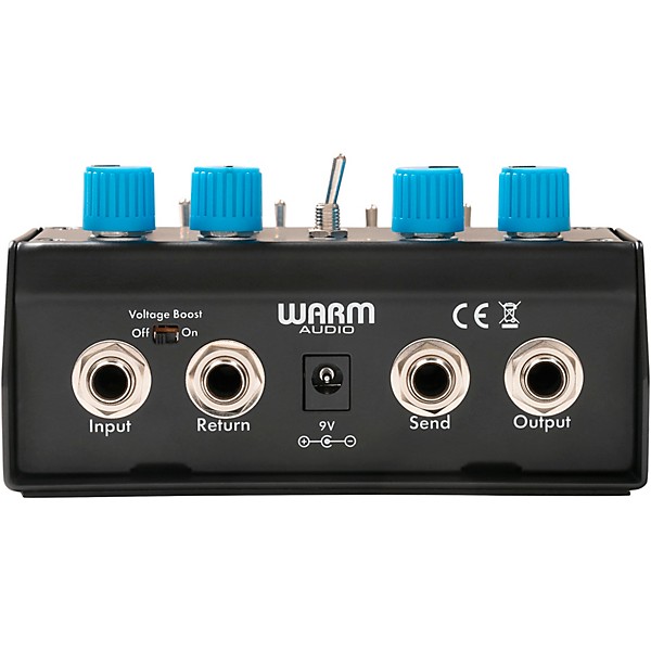 Warm Audio WA-TOT Throne Of Tone Dual-Sided British-Amp-Inspired Overdrive Effects Pedal Black and Blue