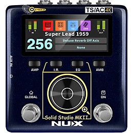 NUX Solid Studio MKII Preamp, Power Amp Simulator and IR Loader Pedal - Blue