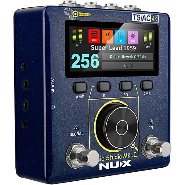 NUX Solid Studio MKII Preamp, Power Amp Simulator and IR Loader Pedal - Blue