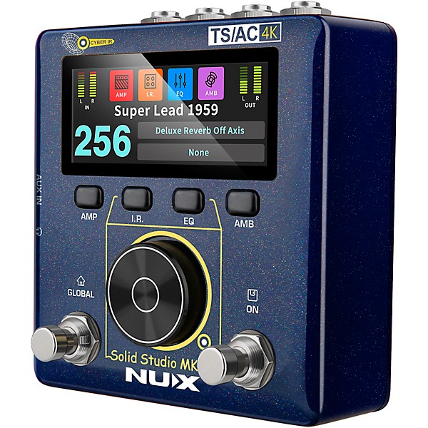 NUX Solid Studio MKII Preamp, Power Amp Simulator and IR Loader Pedal - Blue