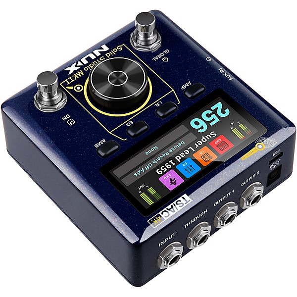 NUX Solid Studio MKII Preamp, Power Amp Simulator and IR Loader Pedal - Blue