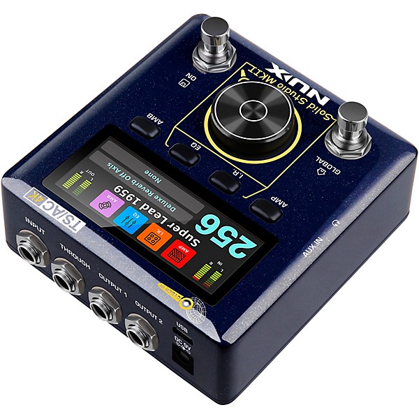 NUX Solid Studio MKII Preamp, Power Amp Simulator and IR Loader Pedal - Blue