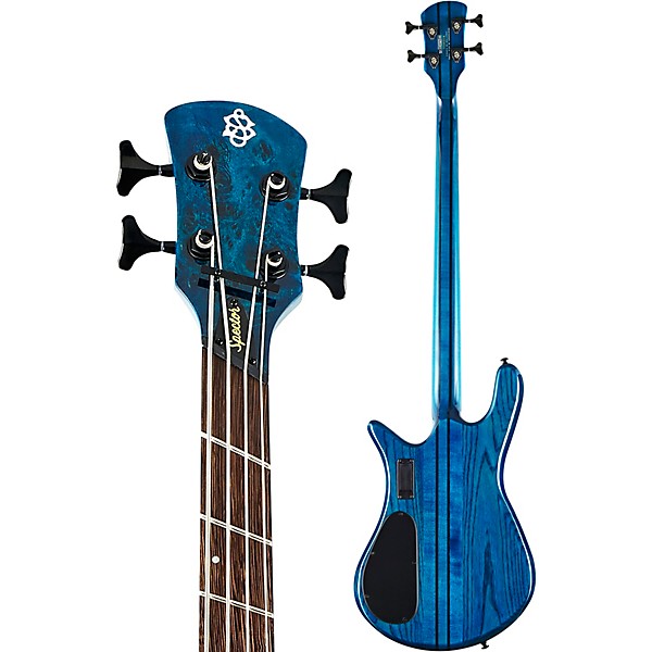 Spector NS Dimension 4 4-String Multi-Scale Electric Bass Guitar Black and Blue