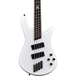 Spector NS Dimension HP 4 4-String Multi-Scale Electric Bass Guitar White Sparkle Gloss