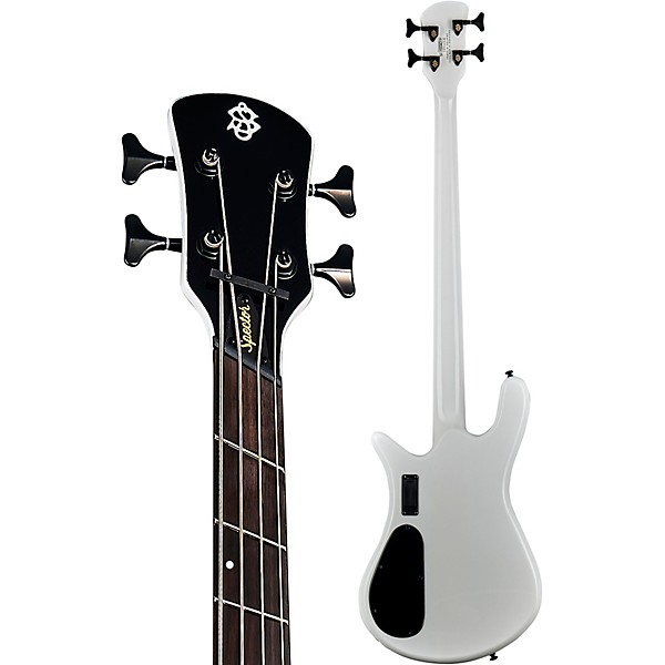 Spector NS Dimension HP 4 4-String Multi-Scale Electric Bass Guitar White Sparkle Gloss