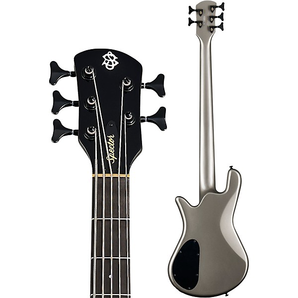Spector NS Ethos 5 Five-String Electric Bass Guitar Gunmetal Gloss