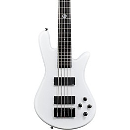 Spector NS Ethos 5 Five-String Electric Bass Guitar White Sparkle Gloss