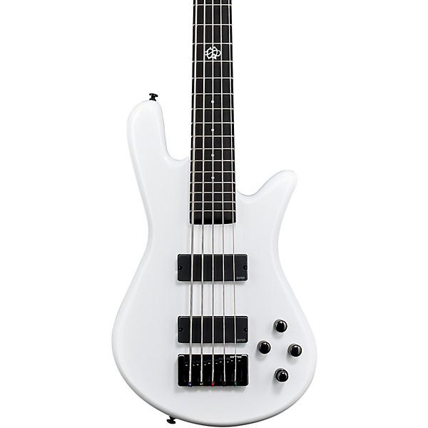 Spector NS Ethos 5 Five-String Electric Bass Guitar White Sparkle Gloss