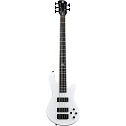 Spector NS Ethos 5 Five-String Electric Bass Guitar White Sparkle Gloss