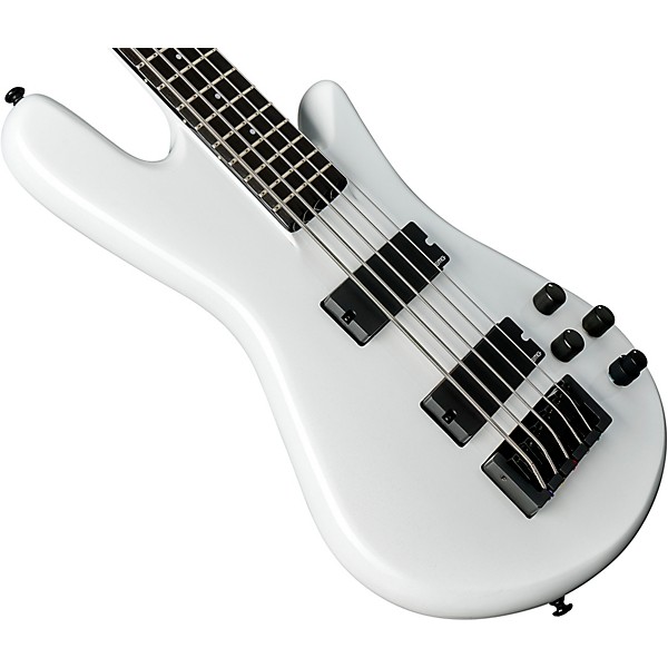 Spector NS Ethos 5 Five-String Electric Bass Guitar White Sparkle Gloss