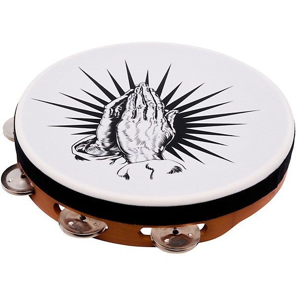 LP Praying Hands Tambourine 10 in. Natural