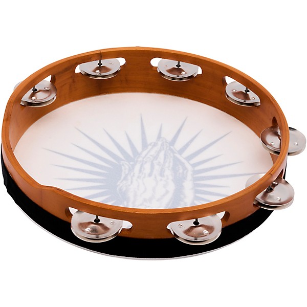 LP Praying Hands Tambourine 10 in. Natural