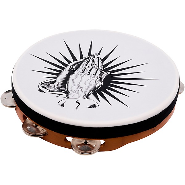 LP Praying Hands Tambourine 10 in. Natural