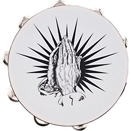 LP Praying Hands Tambourine 10 in. White