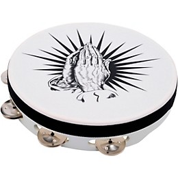 LP Praying Hands Tambourine 10 in. White