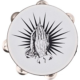 LP Praying Hands Tambourine 8 in. White