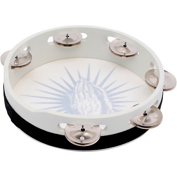 LP Praying Hands Tambourine 8 in. White