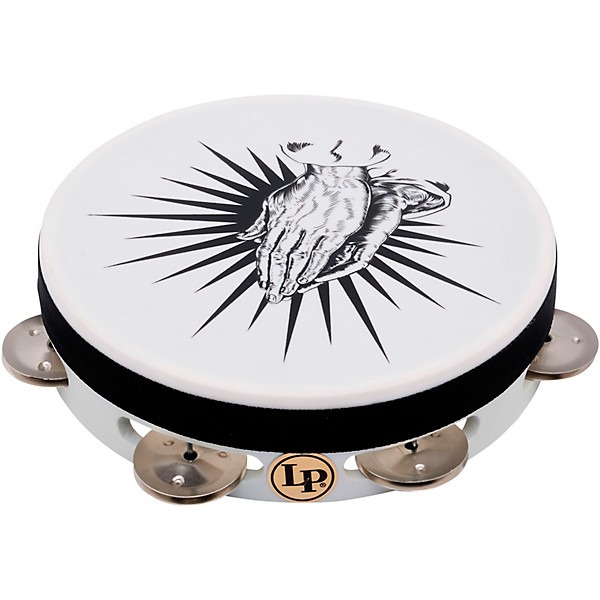 LP Praying Hands Tambourine 8 in. White