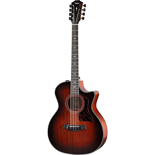 Taylor 324ce Baritone-8 Limited-Edition 8-String Grand Auditorium Acoustic-Electric Guitar Shaded Edge Burst