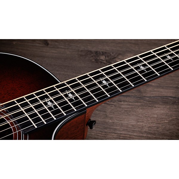 Taylor 324ce Baritone-8 Limited-Edition 8-String Grand Auditorium Acoustic-Electric Guitar Shaded Edge Burst