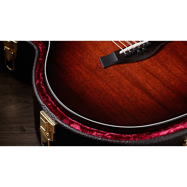 Taylor 324ce Baritone-8 Limited-Edition 8-String Grand Auditorium Acoustic-Electric Guitar Shaded Edge Burst