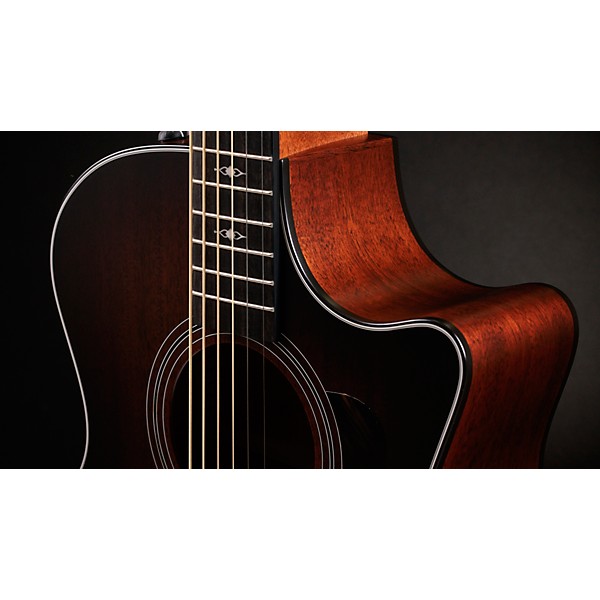 Taylor 324ce Baritone-6 Limited-Edition Grand Auditorium Acoustic-Electric Guitar Shaded Edge Burst
