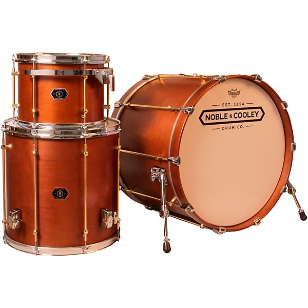 Noble & Cooley Horizon Series 3-Piece Shell Pack With 22" Bass Drum Honey Maple Satin Lacquer