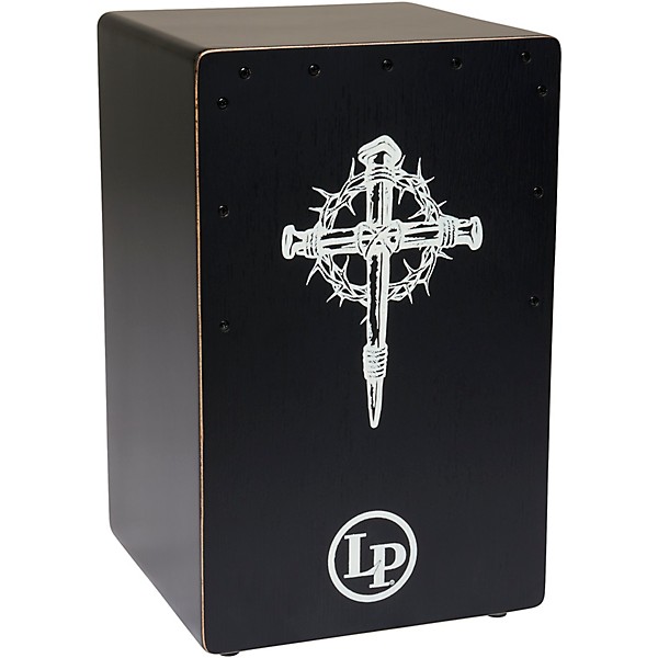 LP Praise Cajon - Black Thorny Cross