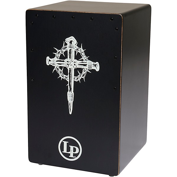LP Praise Cajon - Black Thorny Cross
