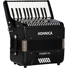 Hohner Student II X 18-Bass Piano Accordion Black
