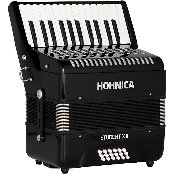 Hohner Student II X 18-Bass Piano Accordion Black
