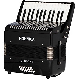 Hohner Student II X 18-Bass Piano Accordion Black