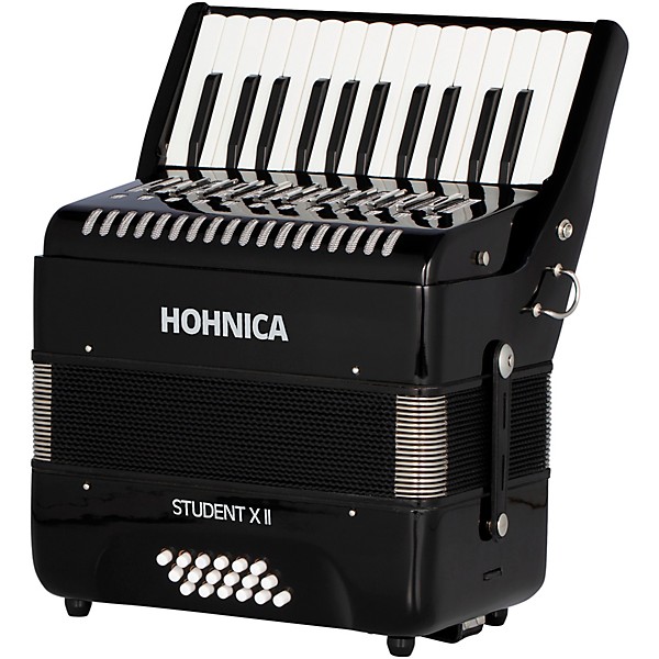 Hohner Student II X 18-Bass Piano Accordion Black
