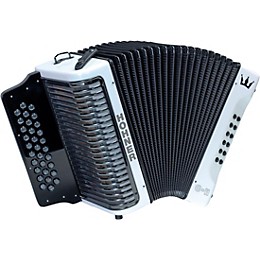 Hohner Corona C-II GCF Accordion White Rainbow