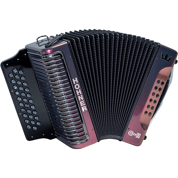 Open Box Hohner Corona C-II GCF Accordion Level 1 Red to Gold